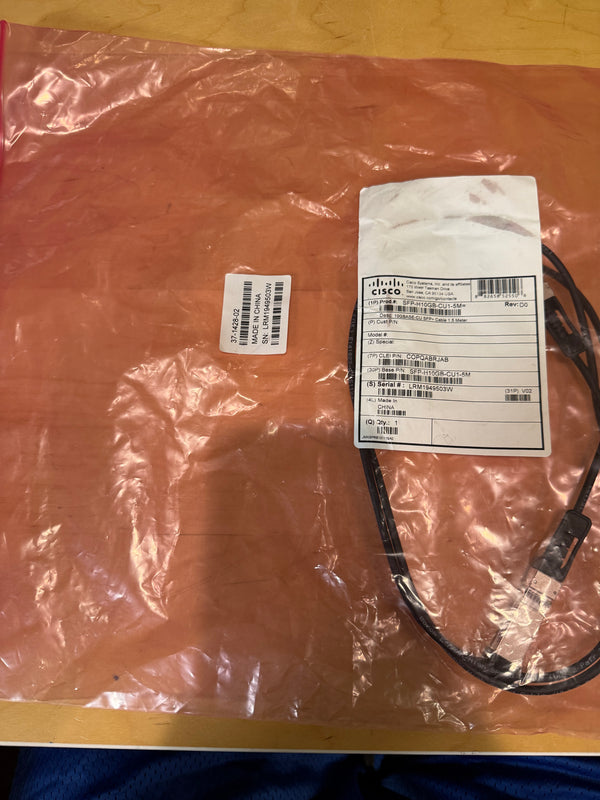 New Genuine CISCO SFP-H10GB-CU1-5M 10GBASE-CU SFP+ Cable From US