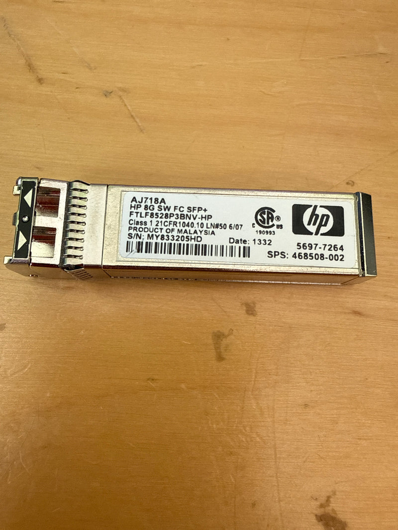 HP AJ718A 8Gb Fibre Channel SFP+ Module