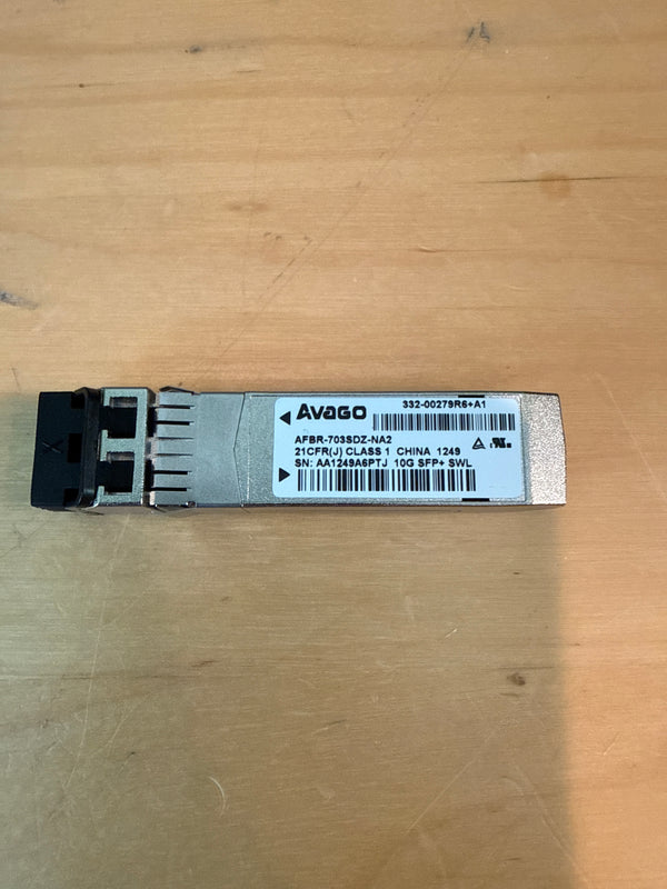 Avago AFBR-703SDZ-NA2 332-00279R6+A1 10G SFP+ SWL - Netapp/Intel