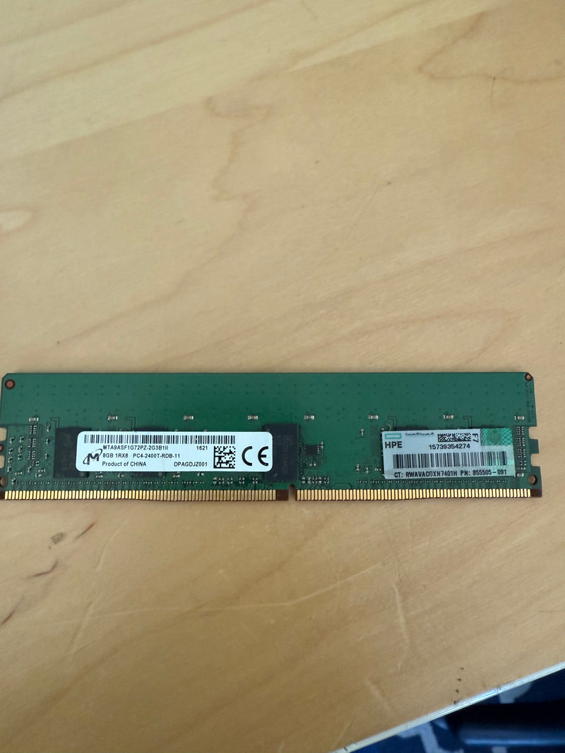 Micron 8GB 1Rx8 DDR4-2400 ECC RDIMM Server RAM (MTA9ASF1G72PZ-2G3) - Used