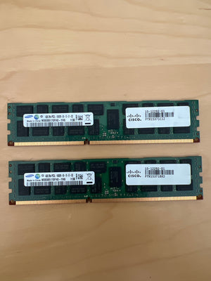 8GB (2 x 4GB Server Memory DIMM - ECC/Registered PC3L-10600R 2Rx4 DDR3 Modules)